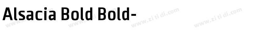 Alsacia Bold Bold字体转换